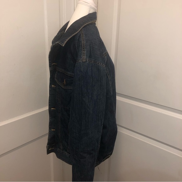 Ll Bean mens denim lined coat size large - Picture 2 of 6